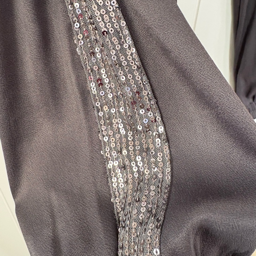 Halogen Charcoal Sequin Track Pants
